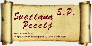 Svetlana Pecelj vizit kartica
